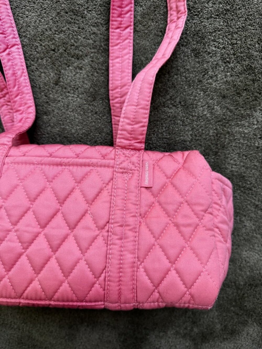 Vera Bradley Pink Quilted Handbag with Floral Interior NWT - Picture 4 of 10